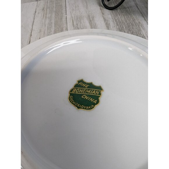 Vintage BOHEMIAN Fine China Set of 3 Soup Cereal Bowls Czechoslovakia BOH53 - Picture 6 of 7